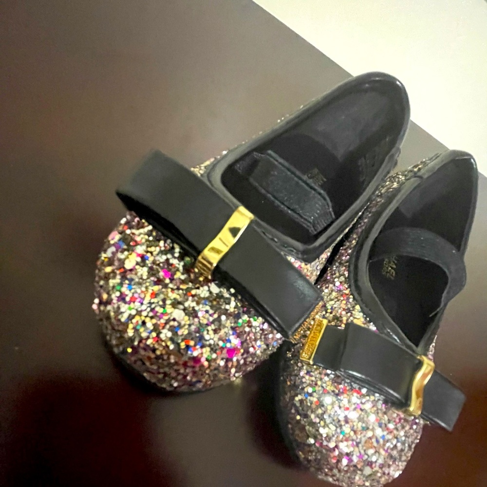 Michael Kors Girls glitter strapped shoes